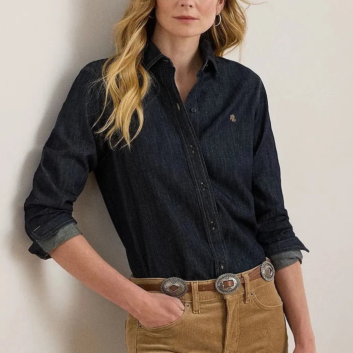 Lauren Ralph Lauren риза дамска от деним