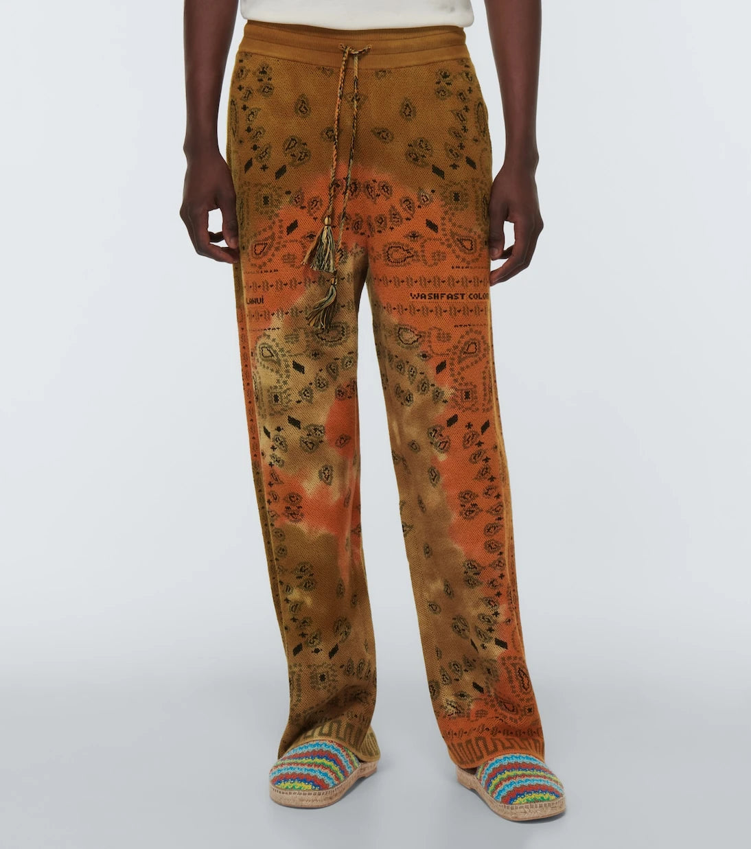 Alanui - Bandana Piquet jacquard cotton pants