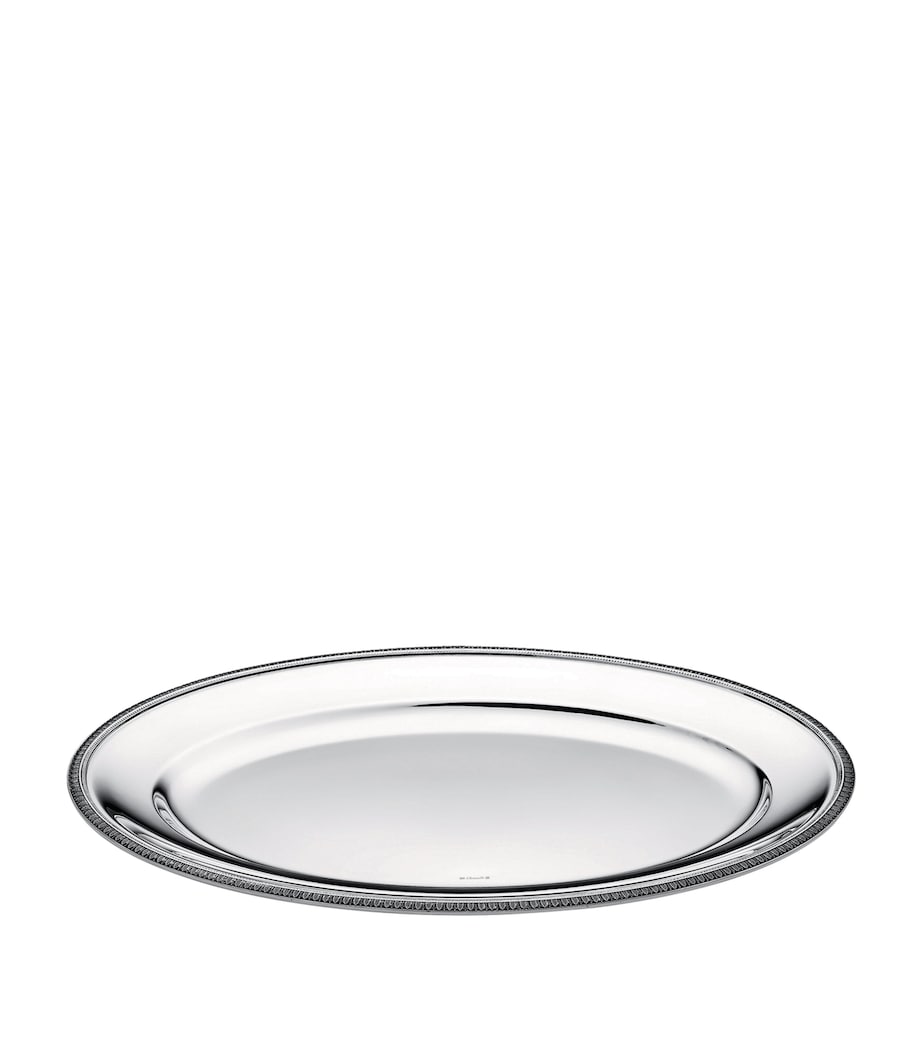 Christofle Silver-Plated Malmaison Oval Platter (45cm)