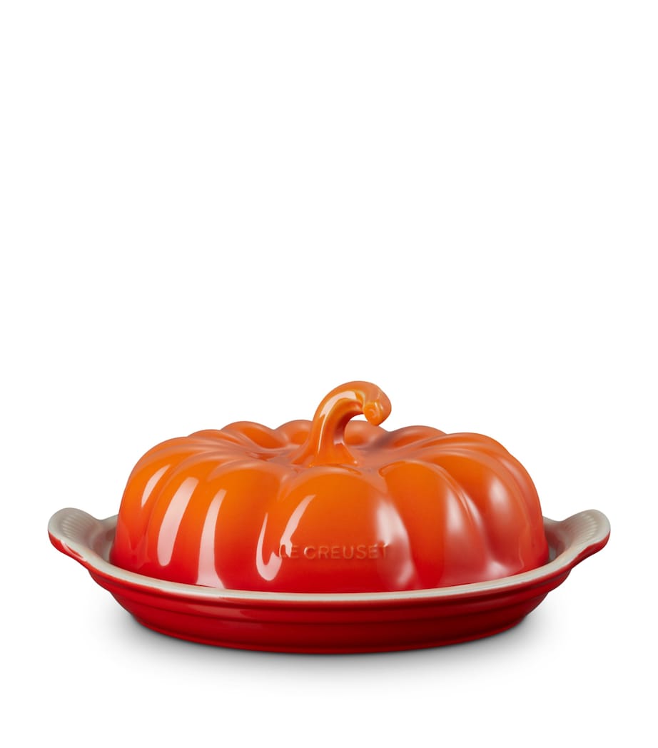 Stoneware Pumpkin Butter Dish