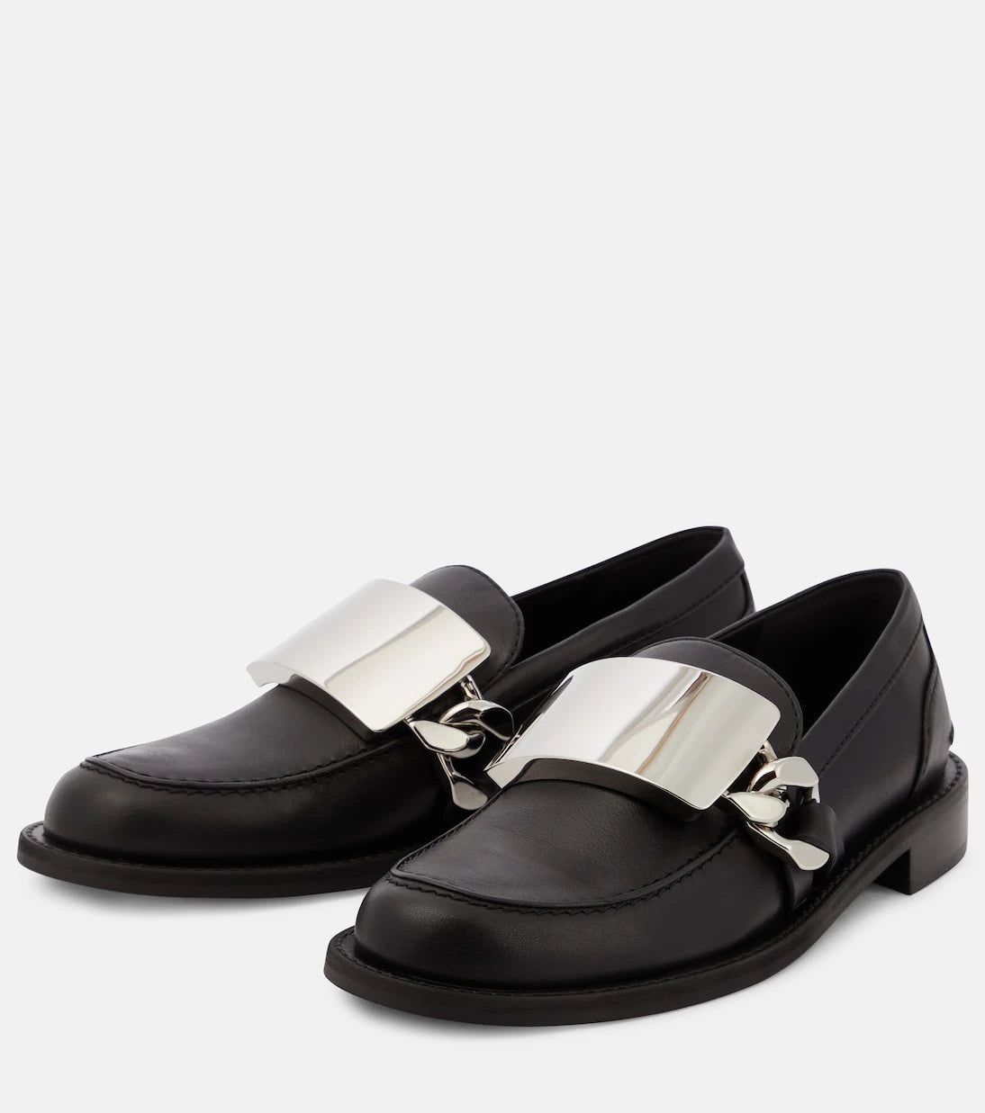 JW Anderson - Gourmet Chain leather loafers