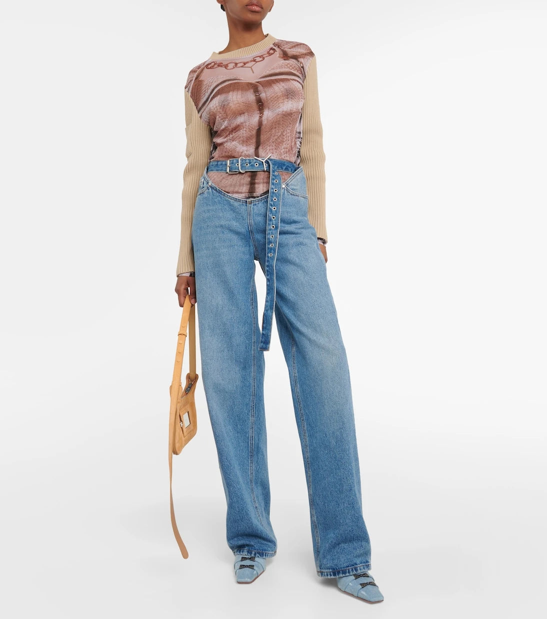 Y/Project - x Jean Paul Gaultier Trompe L'Oeil top