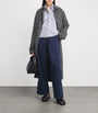 Weekend Max Mara Blue Cotton Wide-Leg Trousers