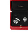 Sterling Silver Double C de Cartier Cufflinks
