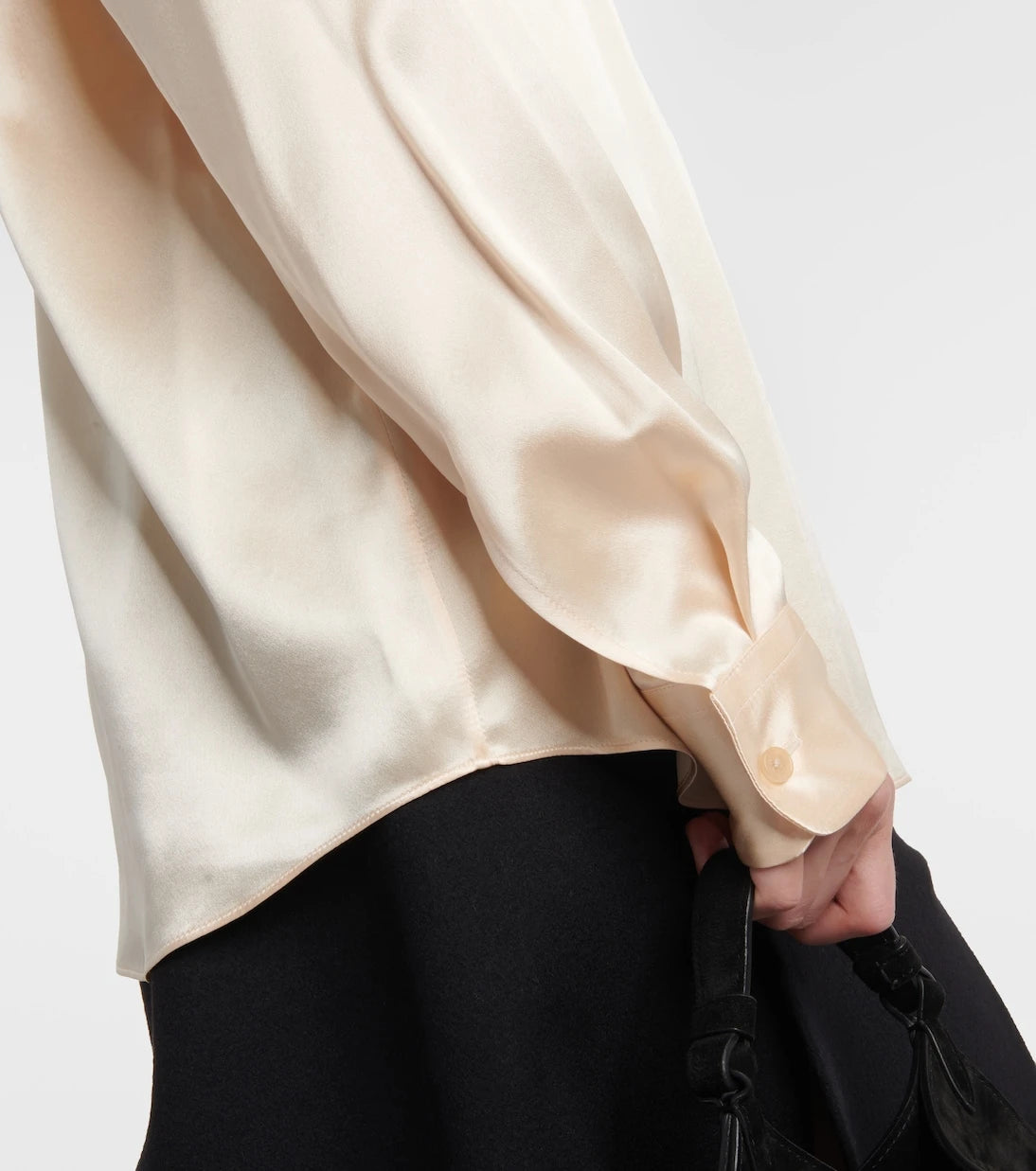 Khaite - Argo silk charmeuse blouse