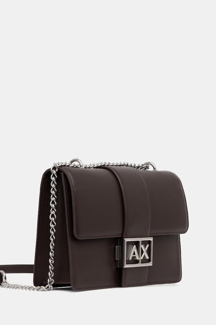 Armani Exchange kadın crossbody çanta, suni deriden