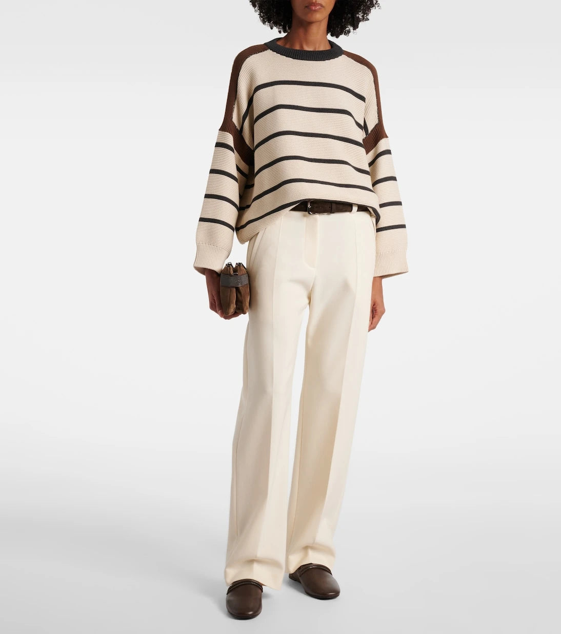 Brunello Cucinelli - High-rise wide-leg pants