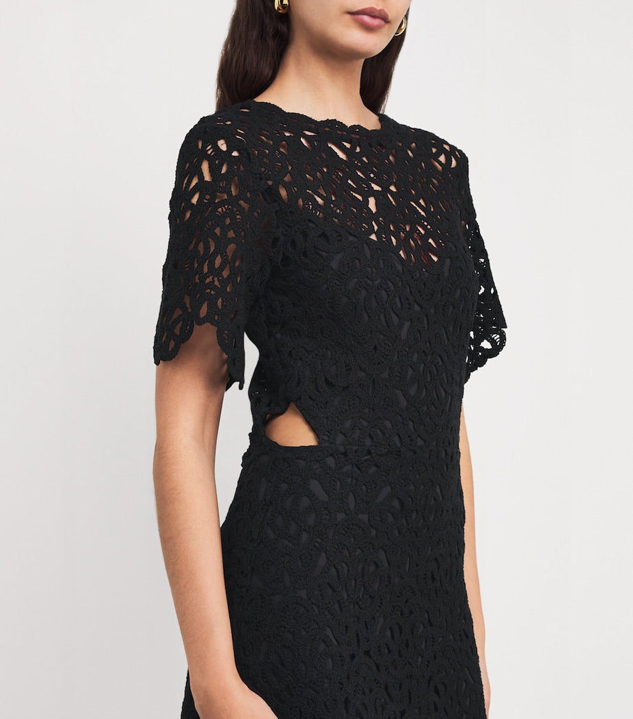 Cotton Crochet Mini Dress