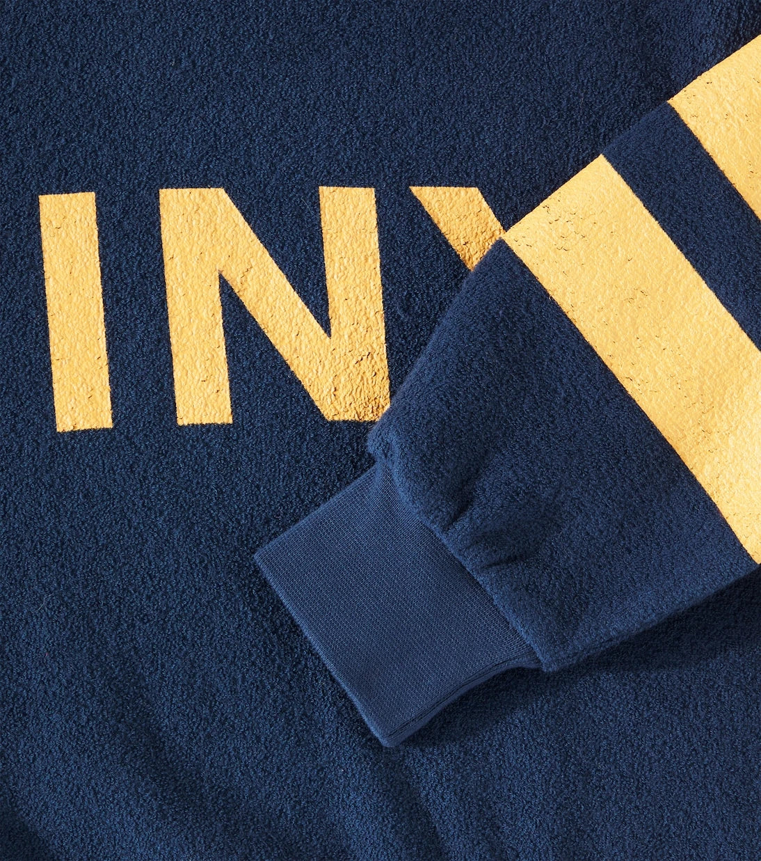 Tinycottons - Stripes logo cotton terry sweatshirt