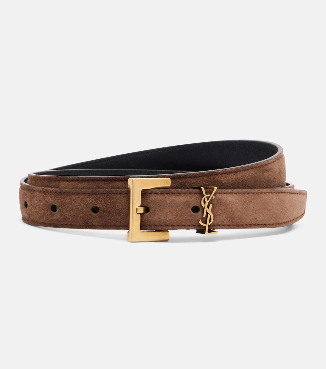 Saint Laurent - Cassandre suede belt