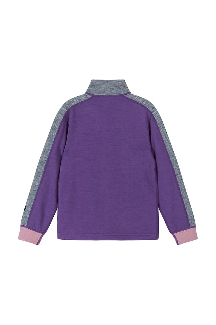 Çocuklar için merinos yünlü fermuarlı sweatshirt Merin