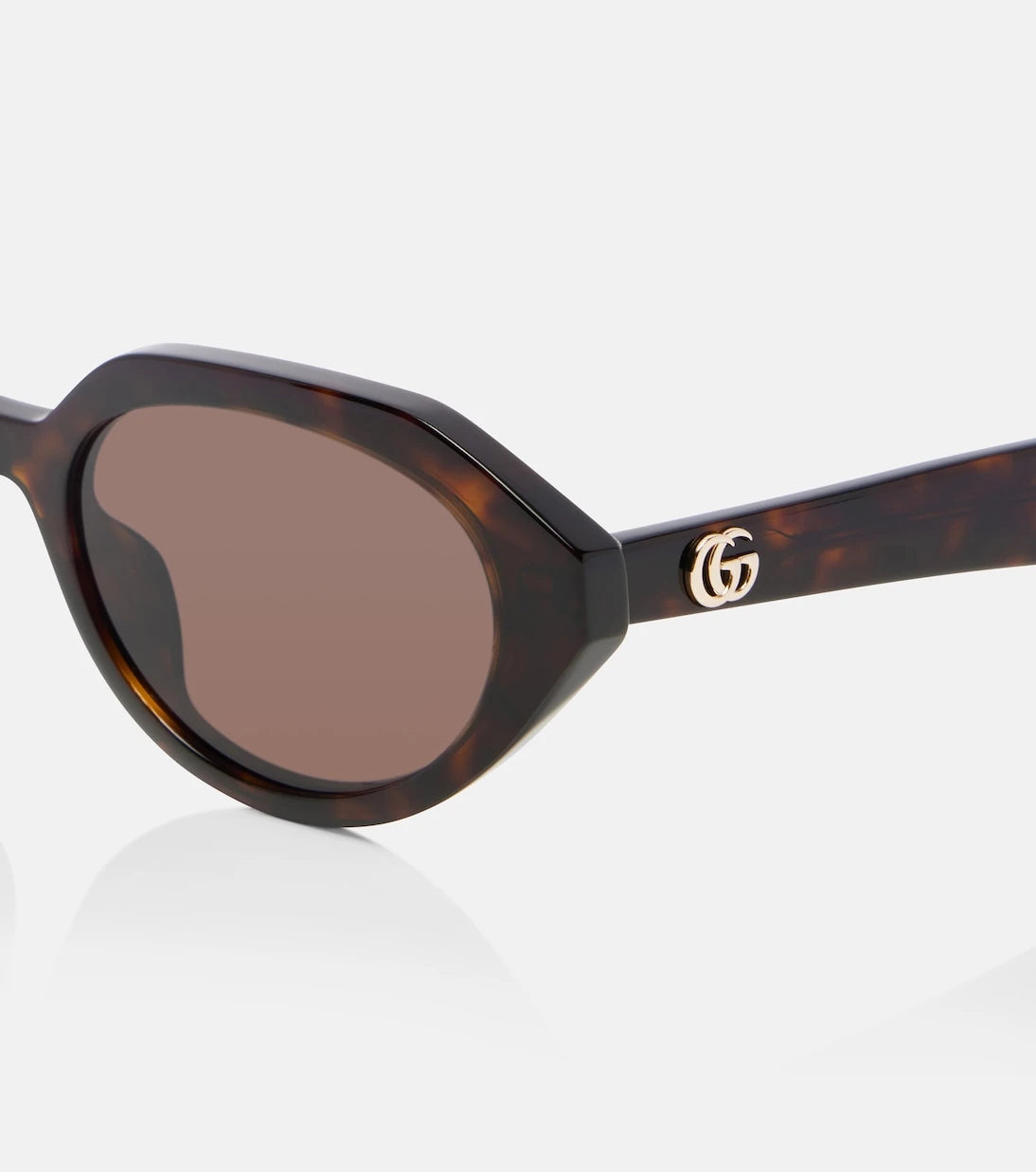 Gucci - Double G oval sunglasses