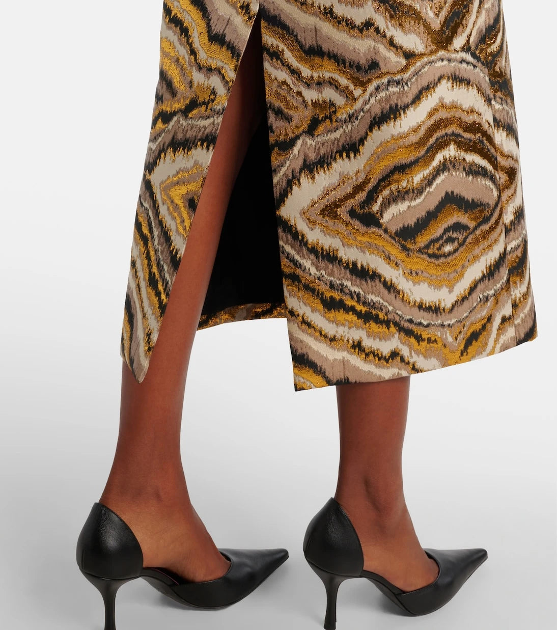 Markarian - Gloria off-shoulder jacquard midi dress
