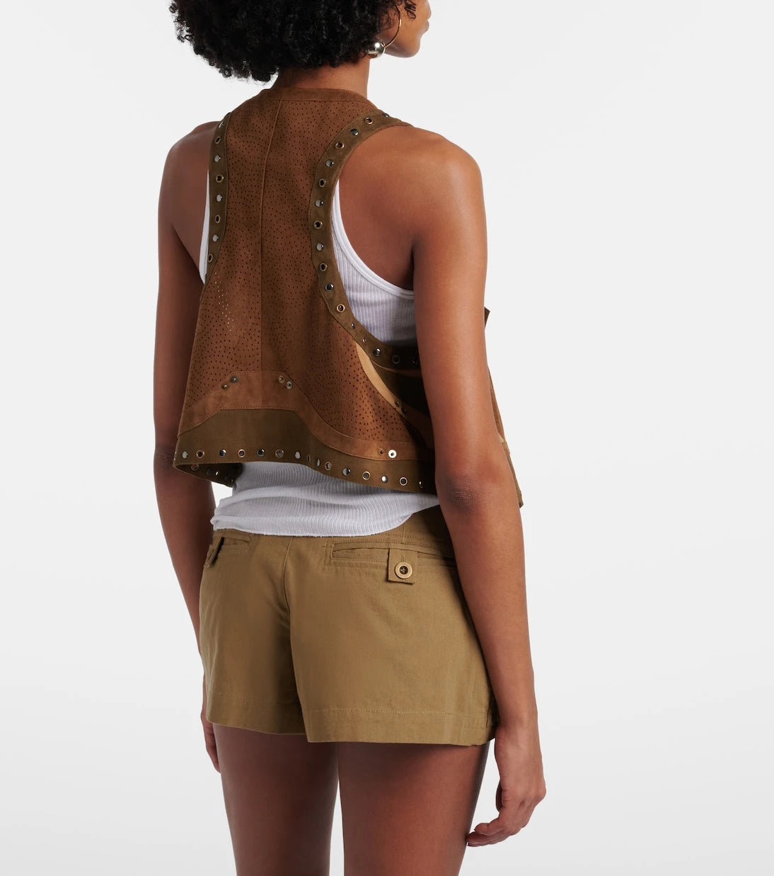Isabel Marant - Kelby studded patchwork suede vest
