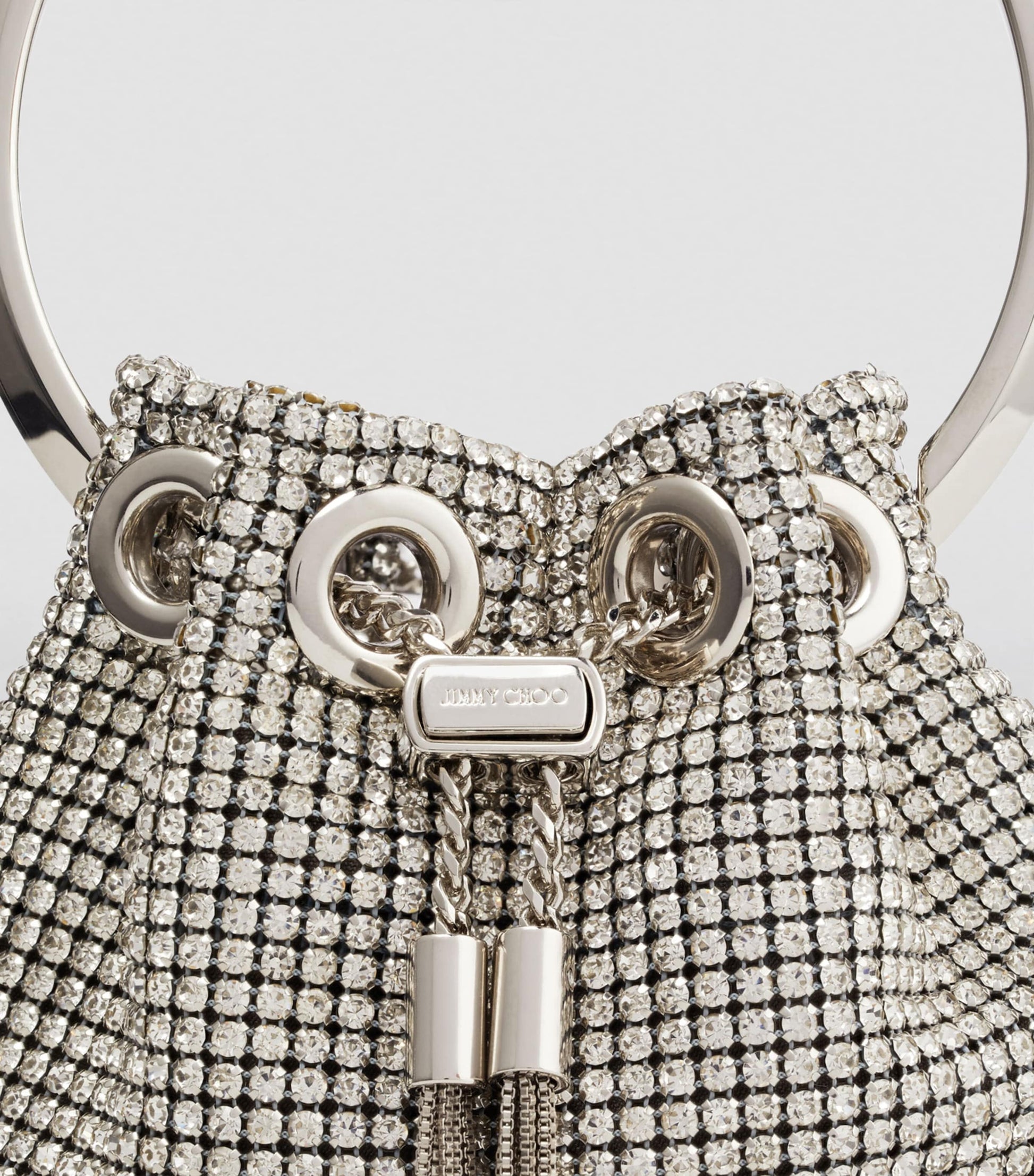 Silver Micro Bon Bon Top-Handle Bag