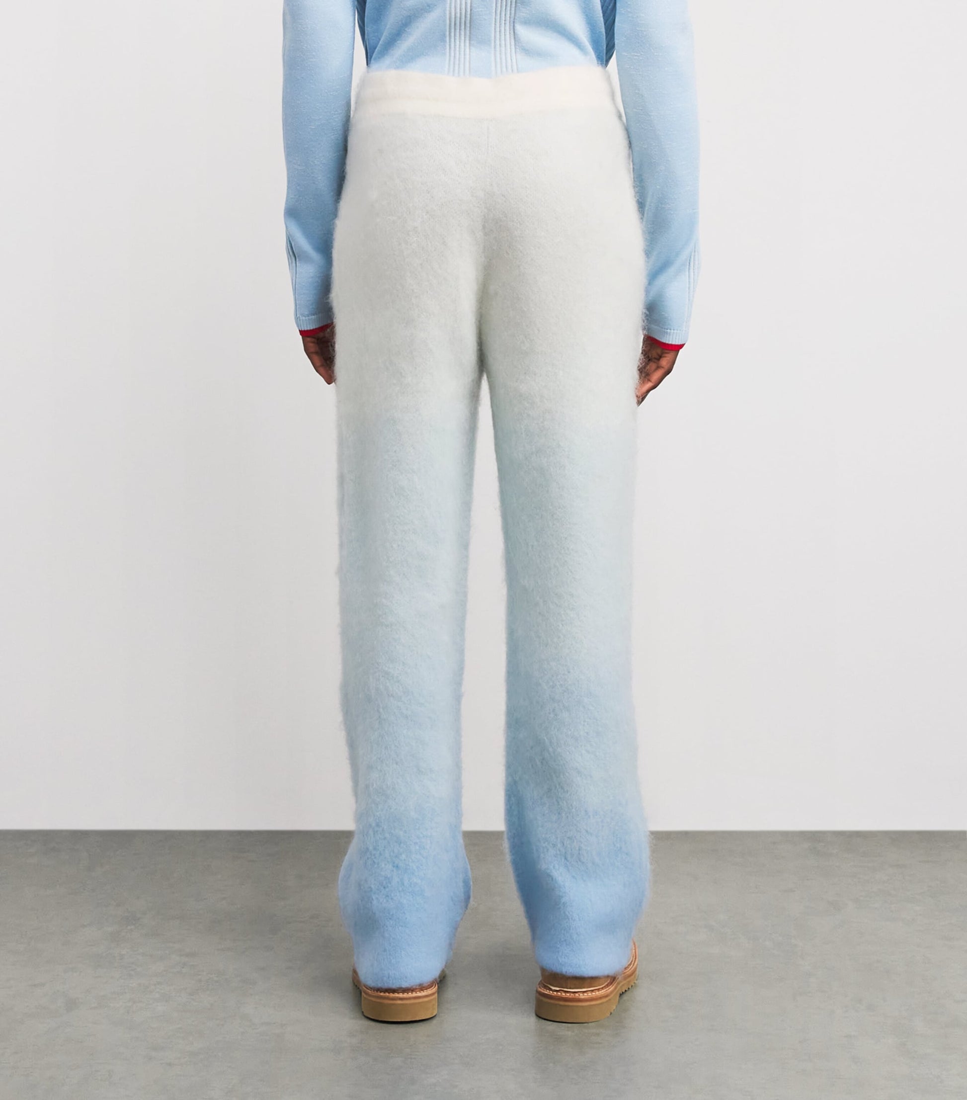 Wool-Blend Gradient Trousers