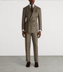 Dunhill Brown Wool Glen Check Bourdon Blazer
