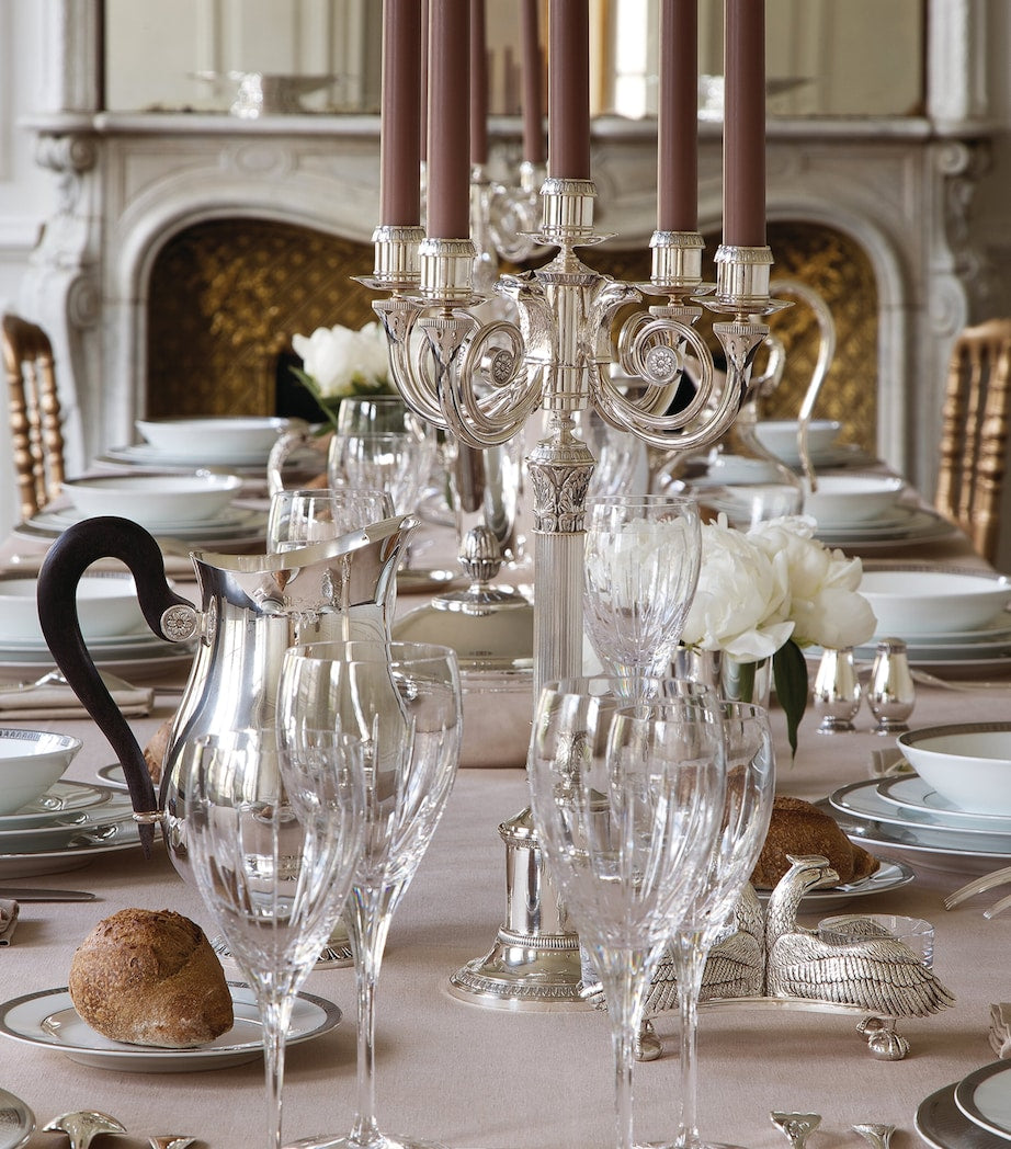 Silver-Plated Malmaison Candelabra