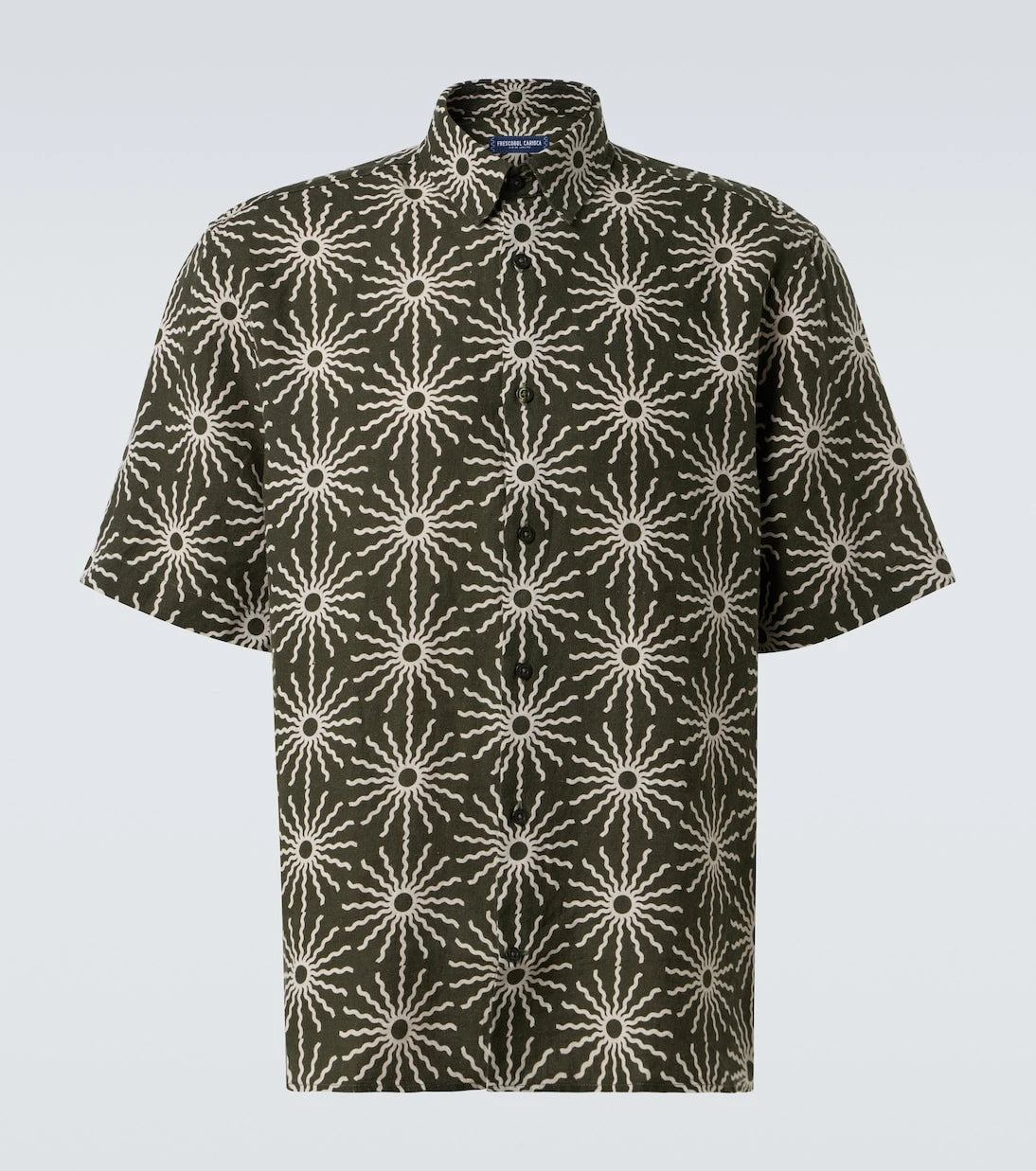 Frescobol Carioca - Castro printed linen bowling shirt
