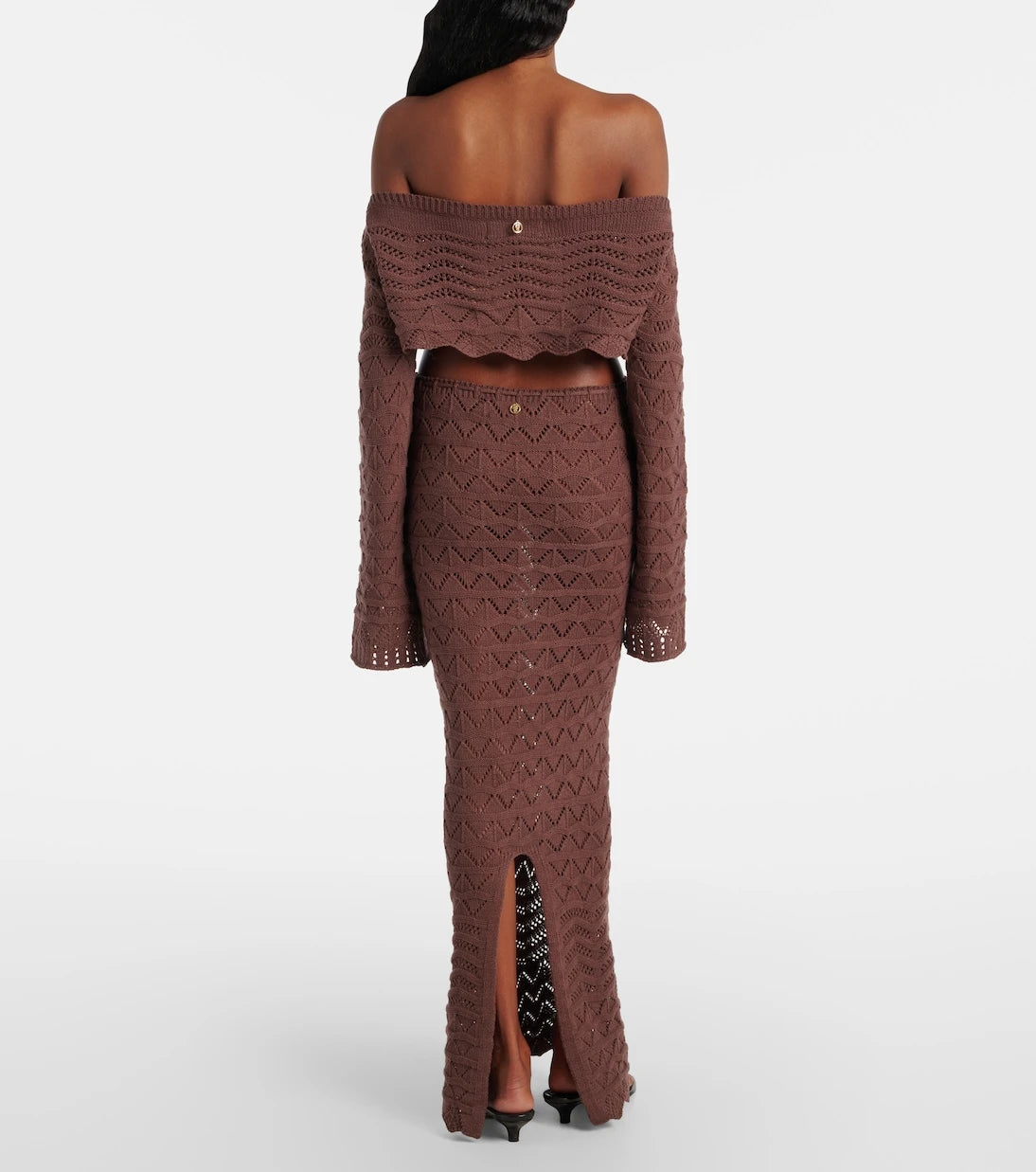 Bananhot - Helena crochet cotton-blend crop top