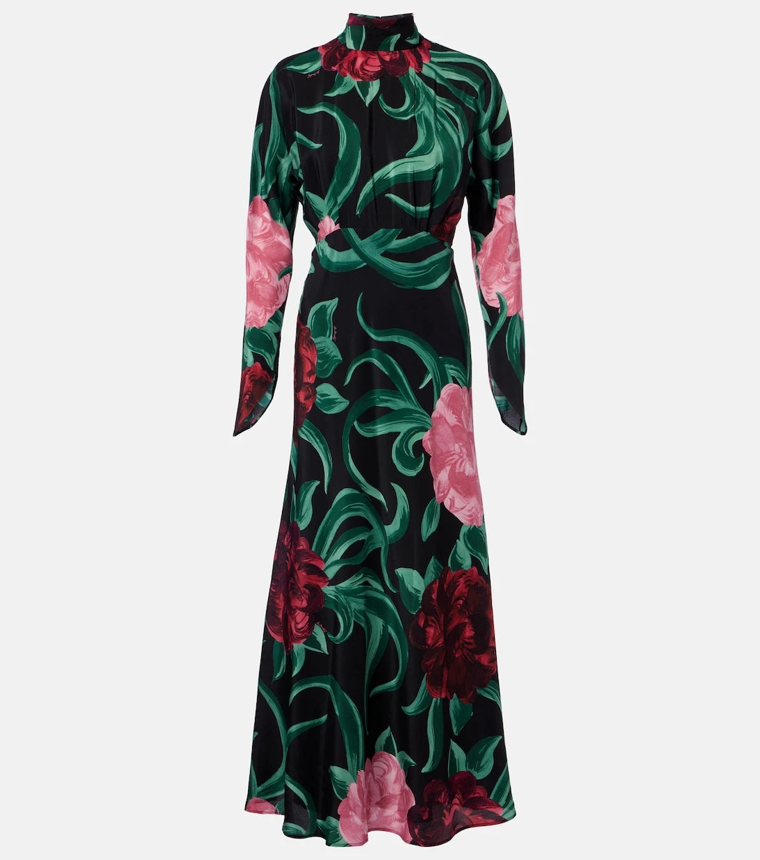 La DoubleJ - Gilda floral silk midi dress