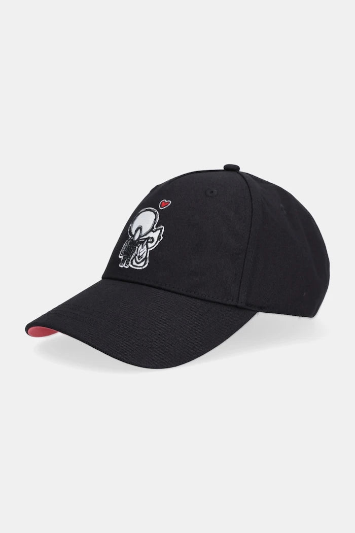 Памучна шапка с козирка Karl Lagerfeld IKON