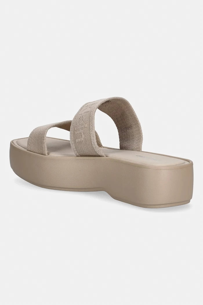 Calvin Klein чехли дамски FLATFORM SNDL WEBBING