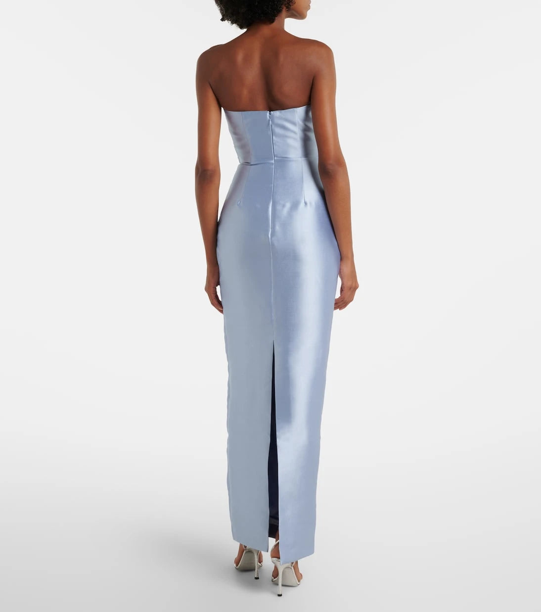 Solace London - Ingrid draped satin gown