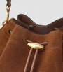 Jimmy Choo Multi Medium Suede Cinch Bucket Bag