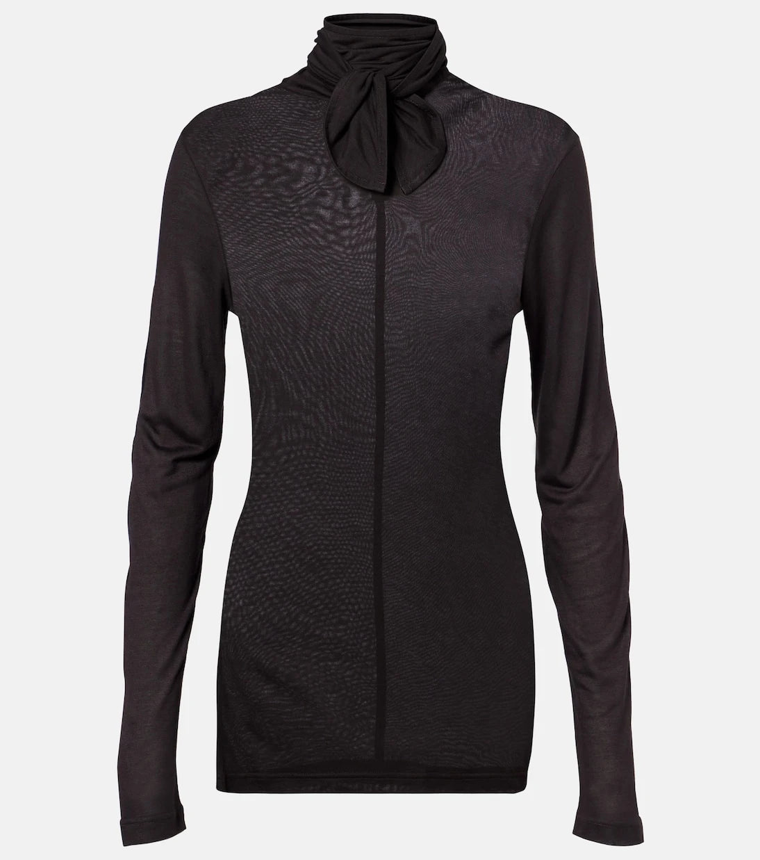 Lemaire - Tie-neck jersey top
