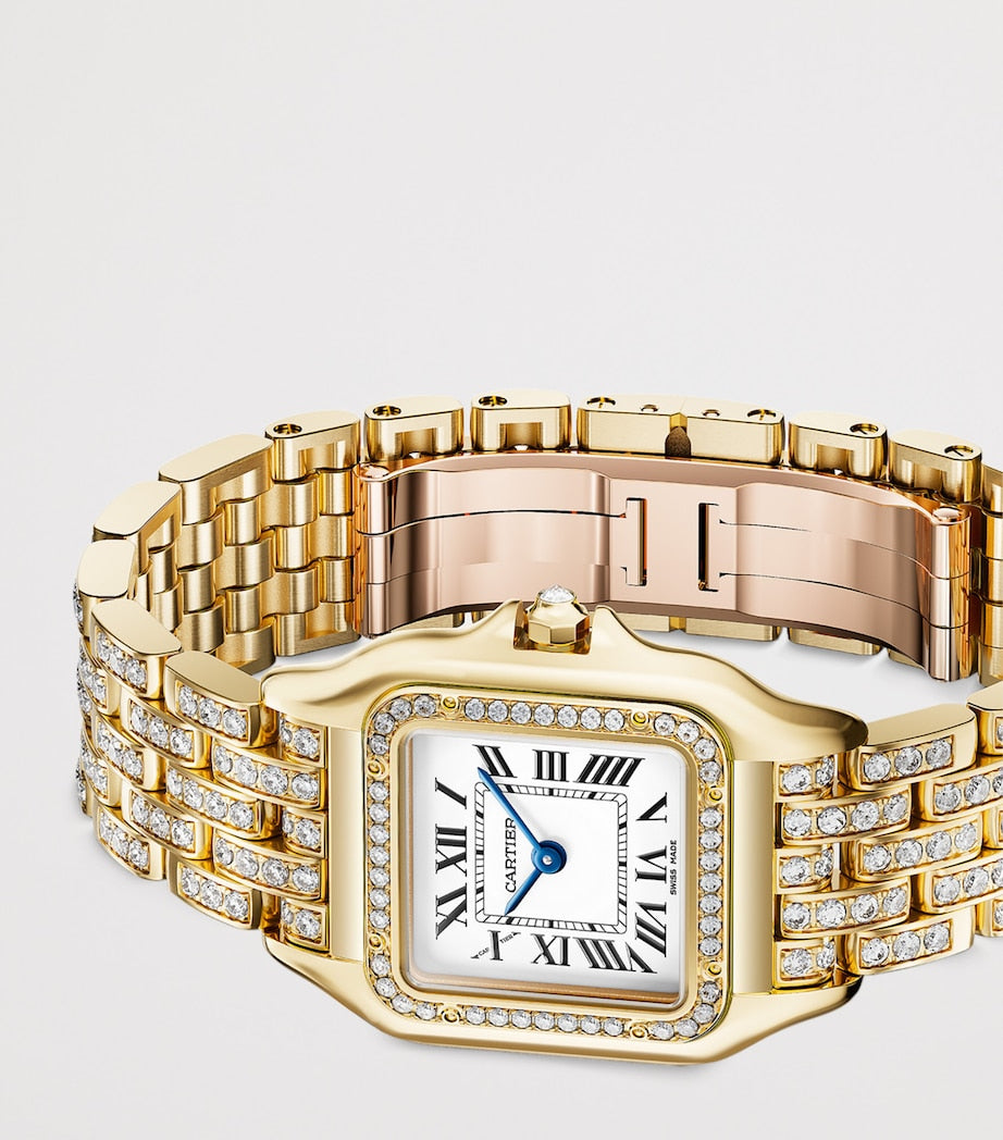 Yellow Gold and Diamond Panthère de Cartier Watch 26.7mm