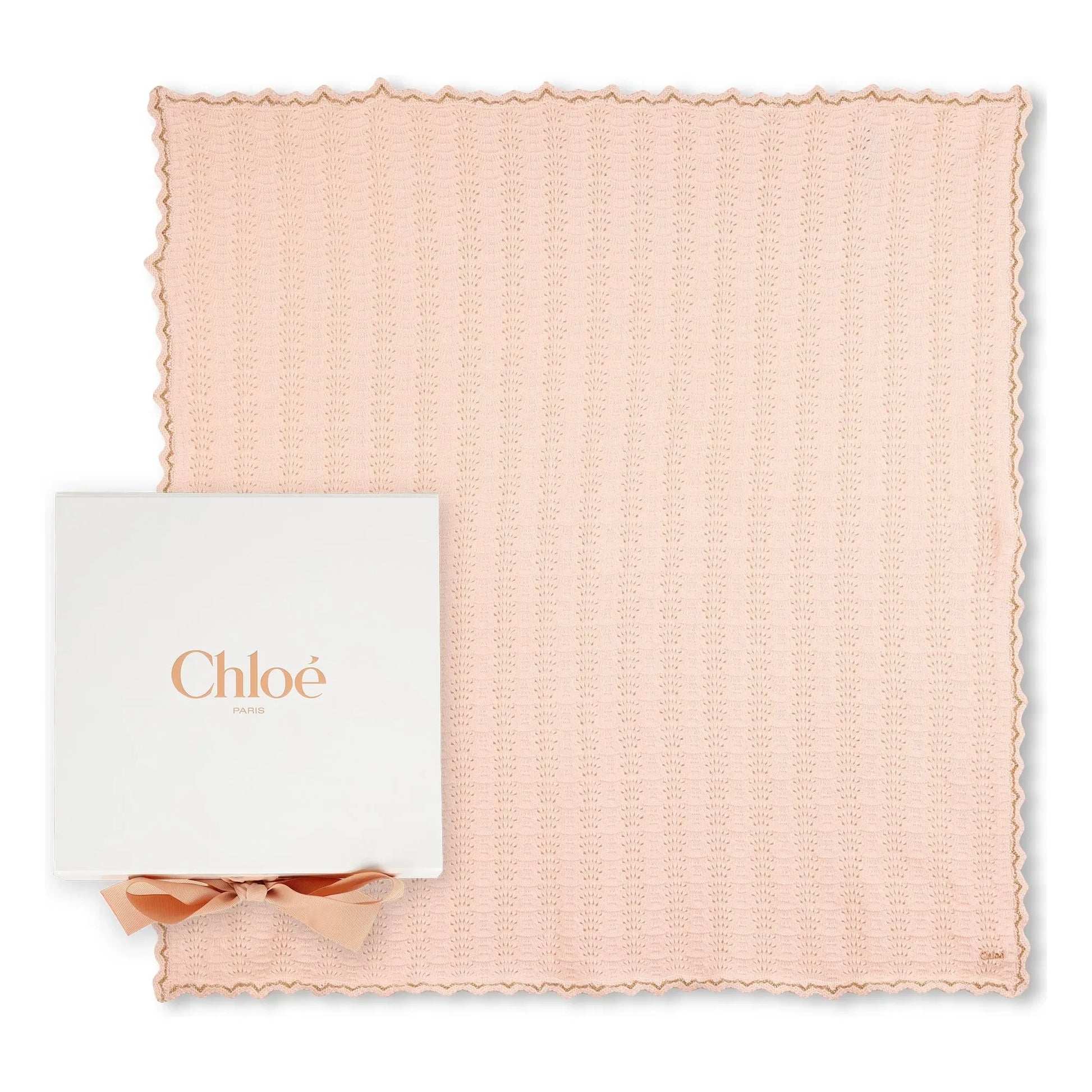 Chloé - Organic cotton blanket | Powder pink