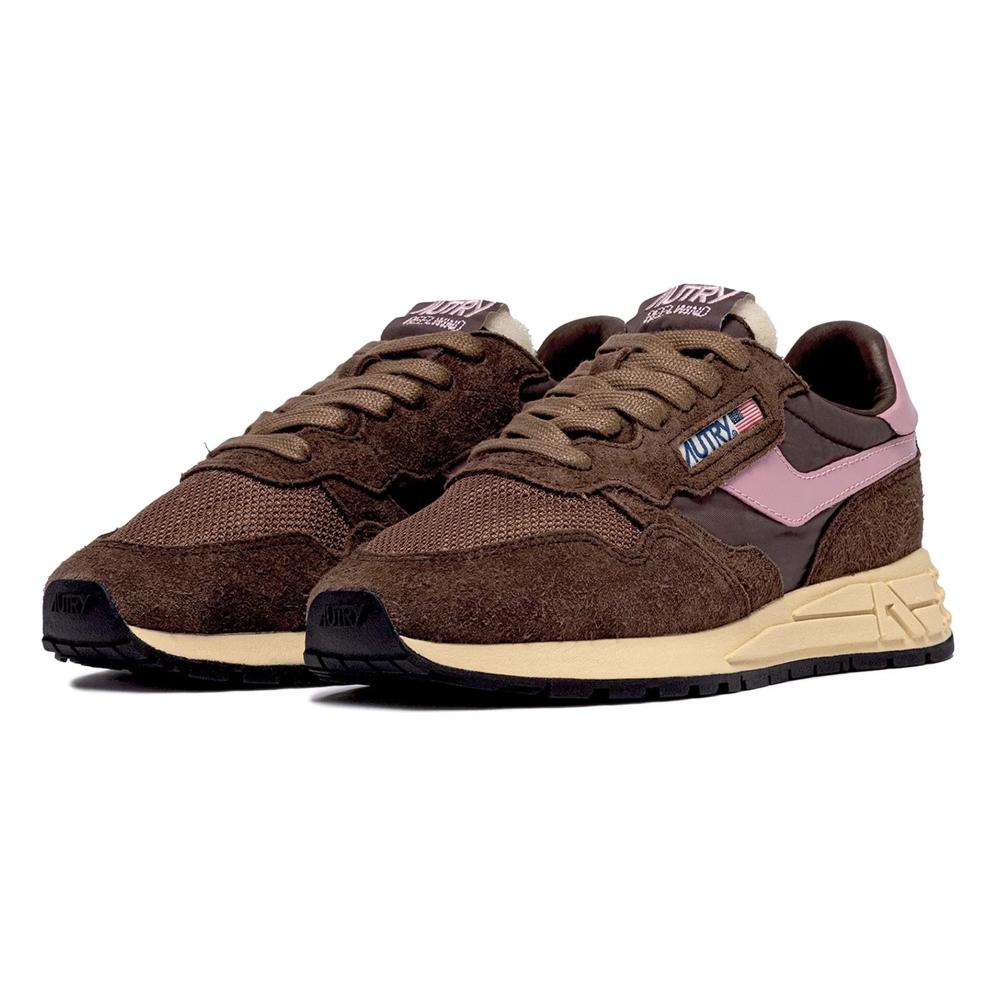 Autry - Reelwind Low Suede/Nylon Sneakers | Brown