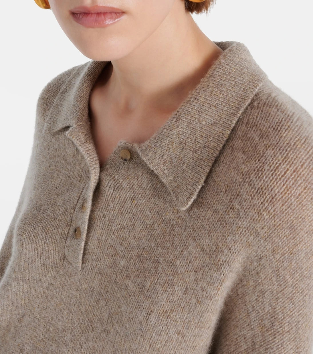 Khaite - Rene cashmere polo sweater