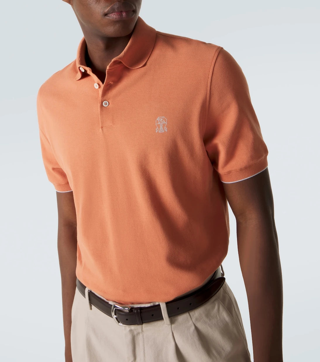 Brunello Cucinelli - Logo cotton polo shirt