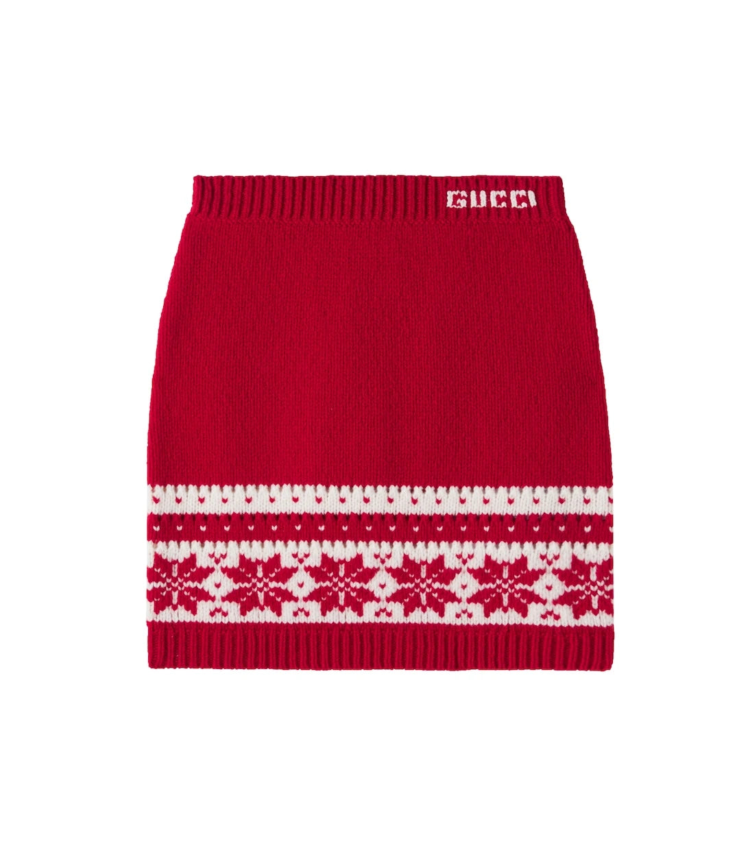 Gucci Kids - تنورة من صوف Fair Isle