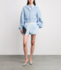 Alexander Wang Blue Cotton Logo Shorts
