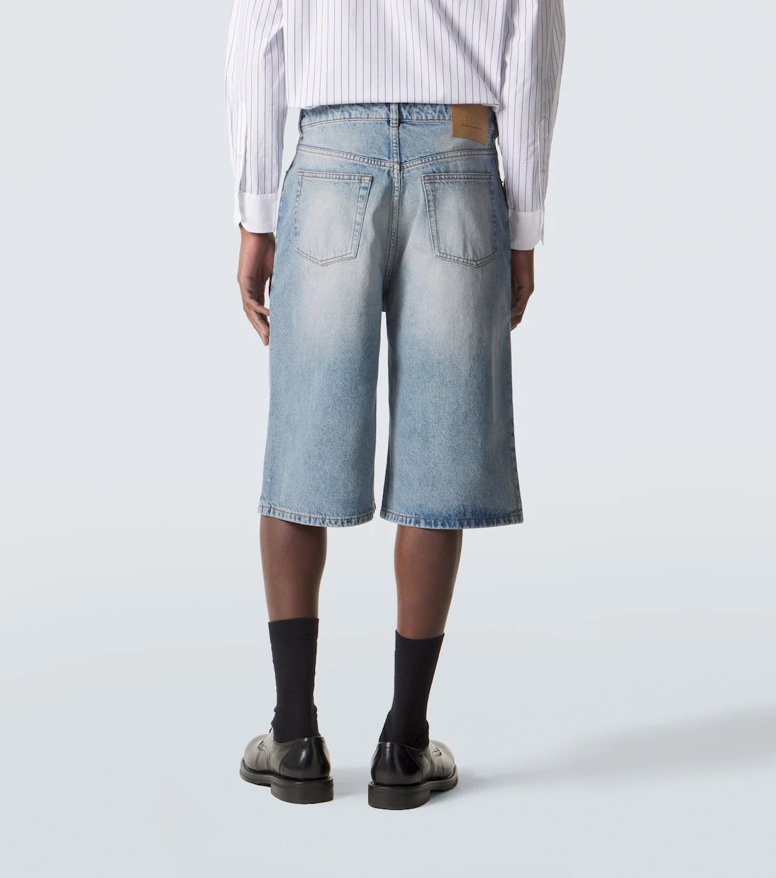Ami Paris - Denim Bermuda shorts