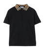 Burberry Kids Cotton Check-Collar Polo Shirt (3-12 Years)