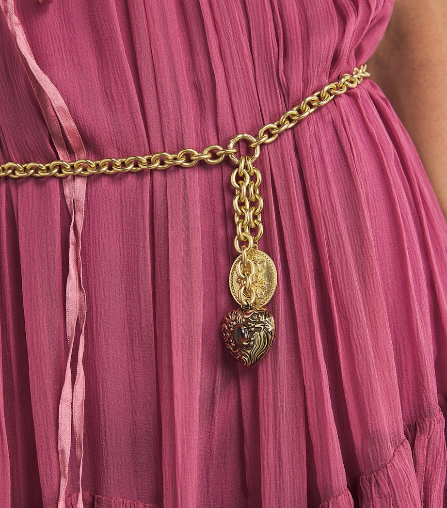 Gold Heart Chain Belt