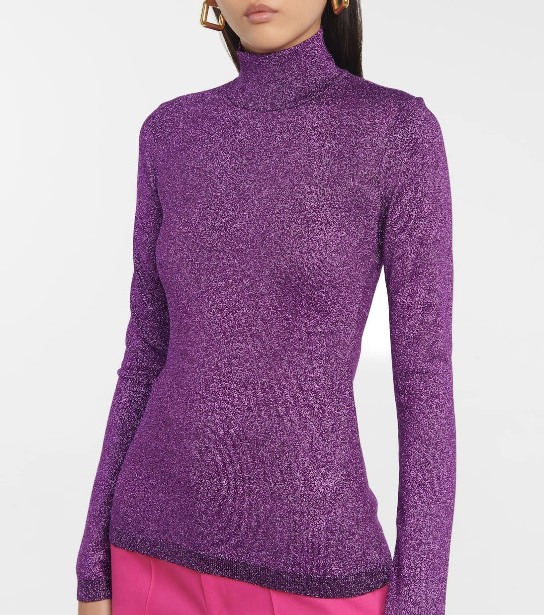 Stella McCartney - Metallic turtleneck sweater