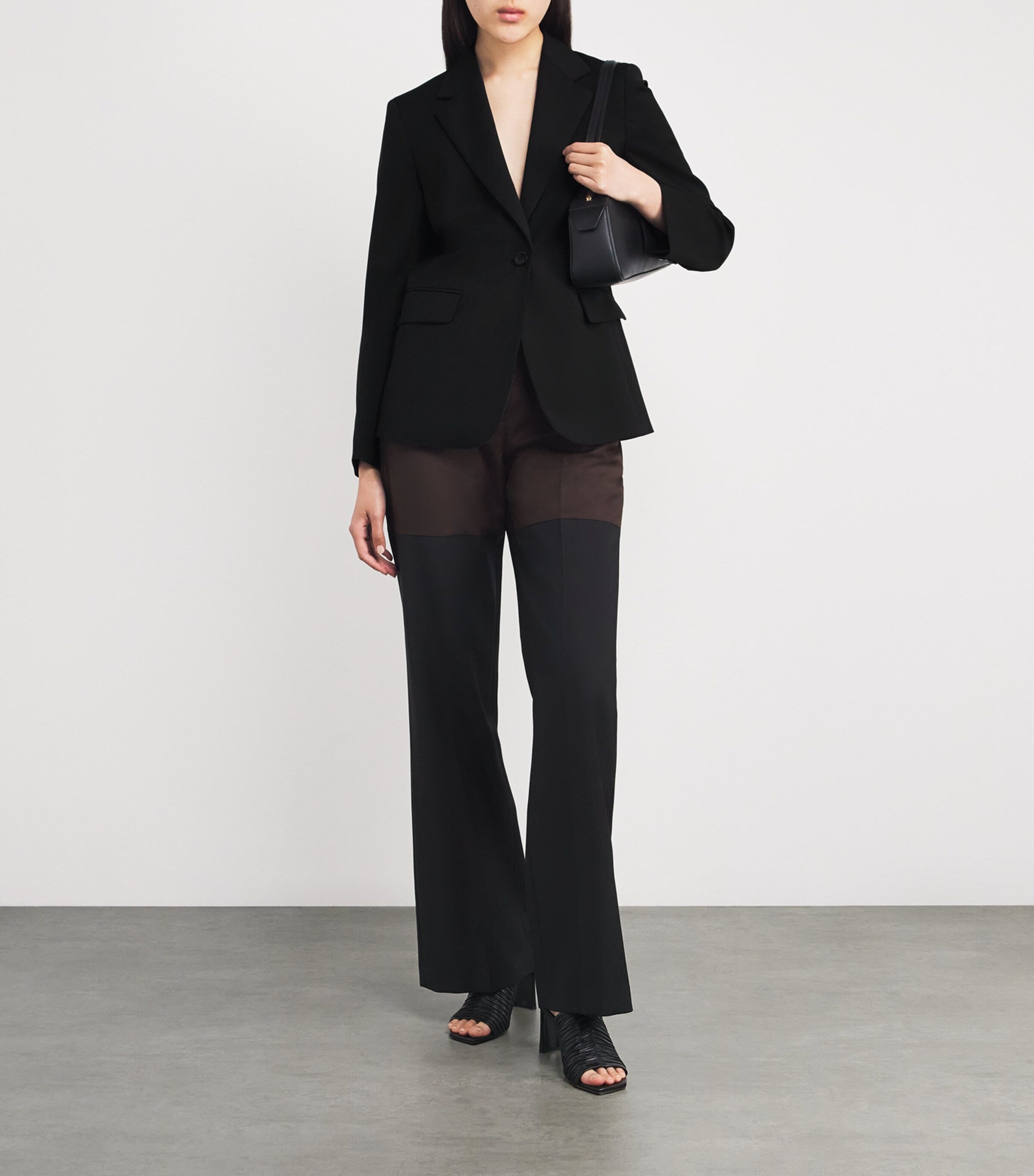 Weekend Max Mara Virgin Wool Blazer BLACK