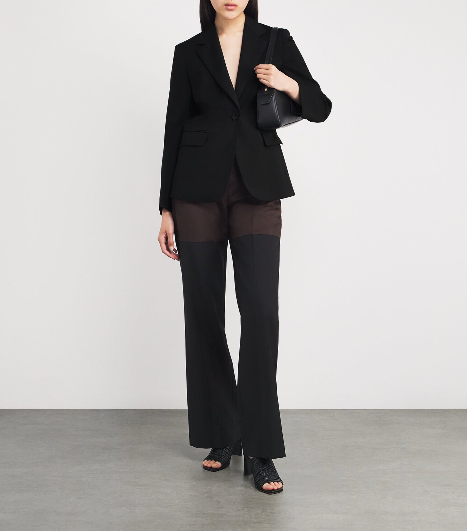 Weekend Max Mara Virgin Wool Blazer BLACK