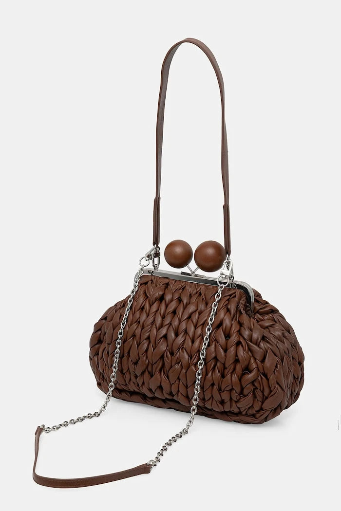 Weekend Max Mara чанта crossbody дамска от кожа ALIBERO