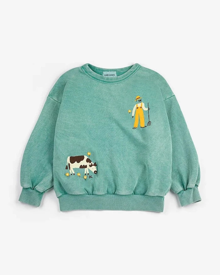 Bobo Choses Farm Adventure Çocuk Pamuklu Sweatshirt