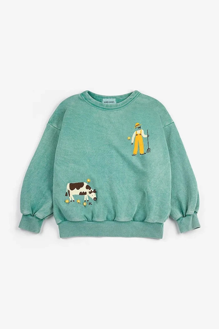 Bobo Choses Farm Adventure Çocuk Pamuklu Sweatshirt