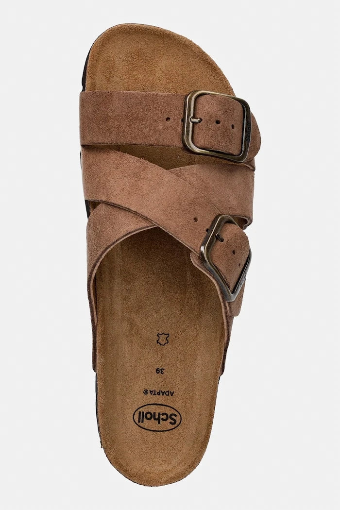Scholl чехли дамски от велур SELENE