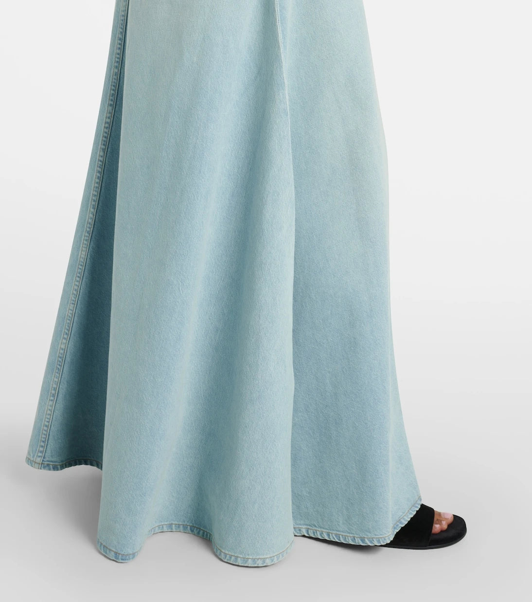 Agolde - Odin mid-rise denim maxi skirt