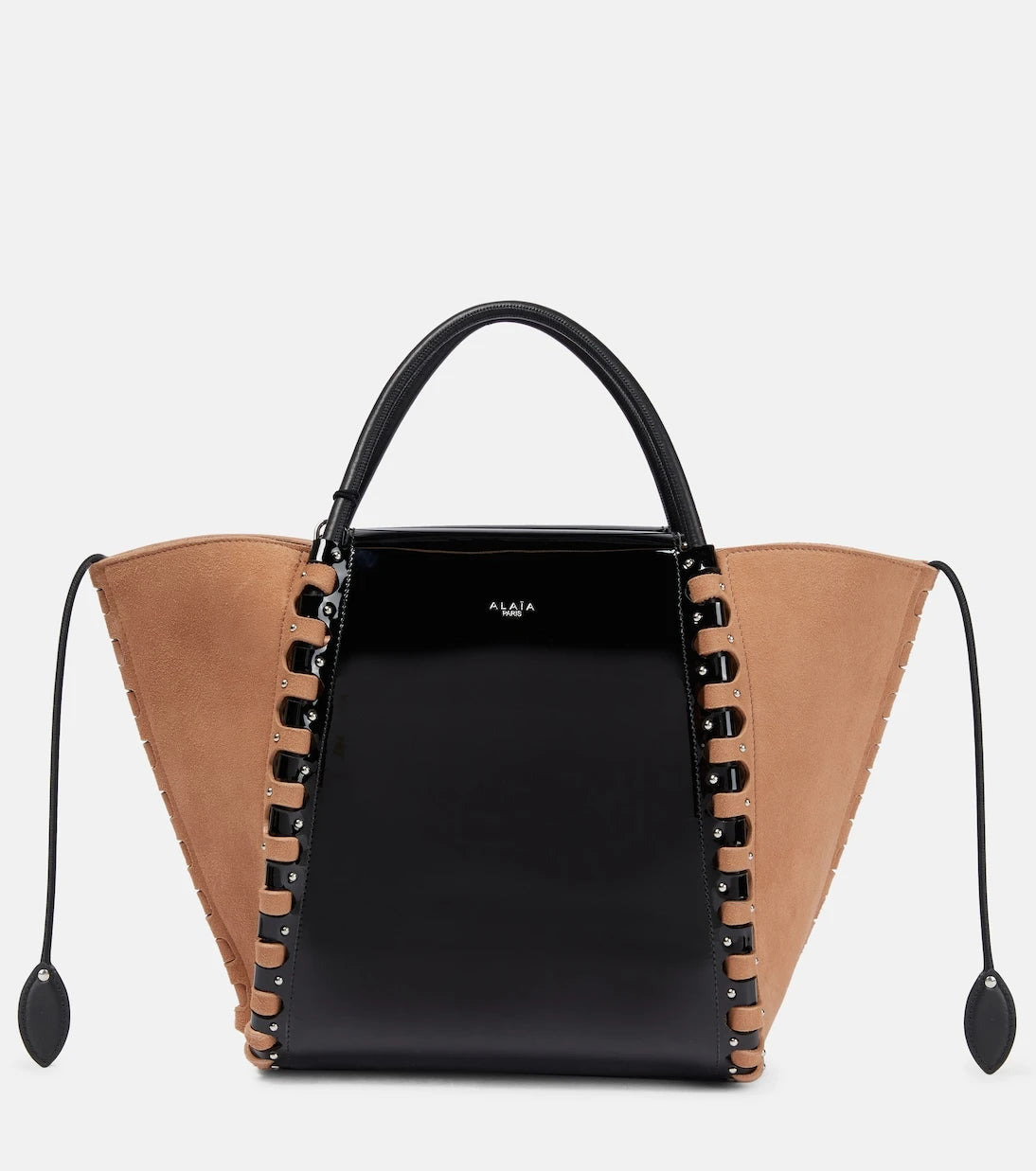 Alaïa - Hinge Medium suede and leather tote