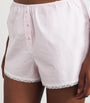 Skims Pink Cotton Poplin Sleep Shorts